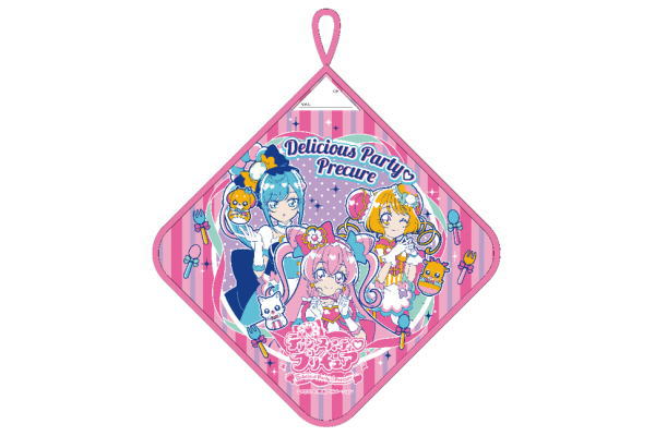 楽天AOIデパート【送料無料】【デリシャスパーティプリキュア】ループ付きハンドタオル【ピンク】【プリキュア】【デパプリ】【女の子】【アニメ】【テレビ】【映画】【タオル】【たおる】【保育園】【幼稚園】【ひも付き】【子供】【キッズ】【雑貨】【グッズ】【かわいい】