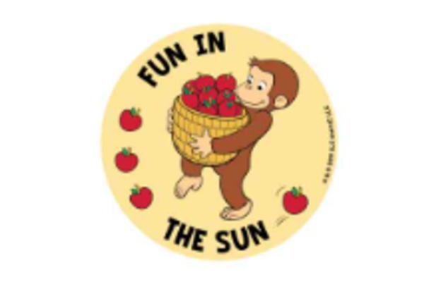 【送料無料】【おさるのジョージ】キャラクターステッカー【トマト】【ジョージ】【ひとまねこざる】【Curious George】【絵本】【アニメ】【ステッカー】【シール】【文房具】【雑貨】【グッズ】【かわいい】