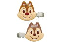 【送料無料】【ディズニーキャラクター】ダイカット前髪クリップ2P【チップとデール】【ディズニー】【映画】【アニメ】【髪留め】【ヘアピン】【ピン】【クリップ】【ヘ...