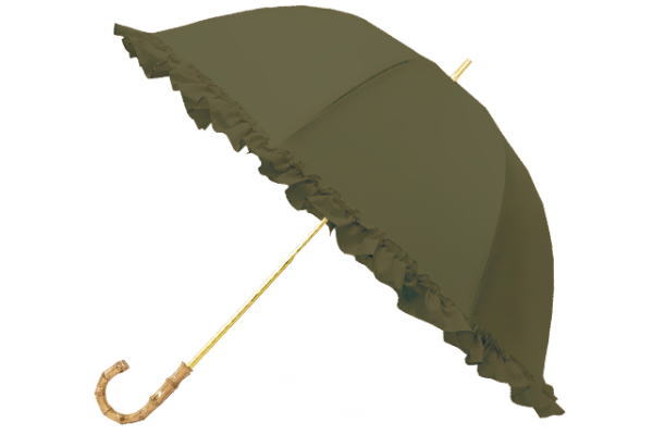 【オリジナル】晴雨兼用レディース傘【オリーブ】【フリル】【傘】【かさ】【カサ】【レイングッズ】【アンブレラ】【晴雨兼用】【日除け】【レディース】【女性】【雑貨】【グッズ】【かわいい】