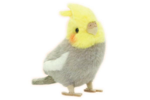 【オリジナル】【ことりのね】ぬいぐるみ【グレー】【オカメインコ】【鳥】【動物】【アニマル】【人形】【マスコット】【ドール】【おもちゃ】【子供】【キッズ】【インテリア】【雑貨】【グッズ】【かわいい】