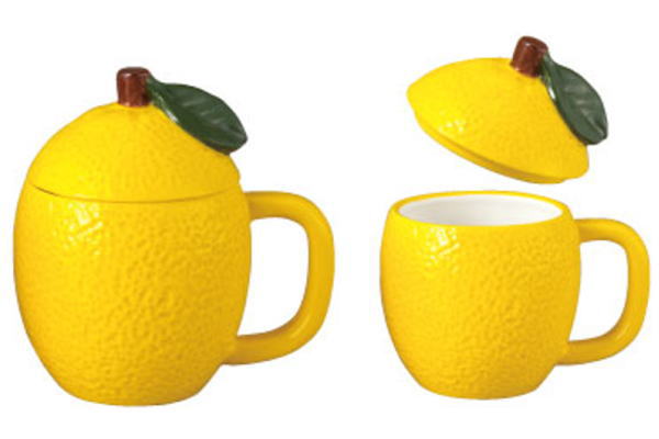 【オリジナル】フタ付きマグカップ【レモン】【フルーツ】【果物】【カップ】【コップ】【食器】【食事】【キッチン】【雑貨】【グッズ】【かわいい】
