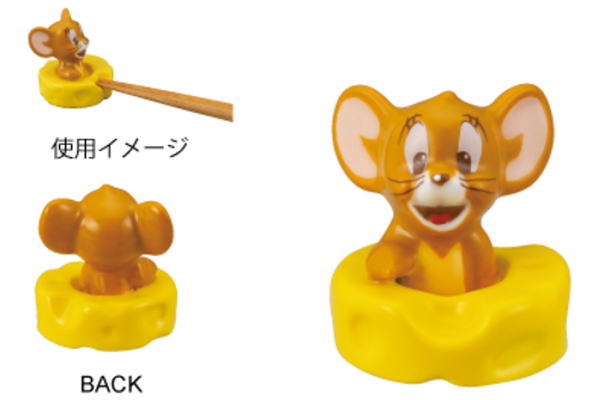 【送料無料】【トムとジェリー】【Tom and Jerry】立体箸置き【ジェリーとチーズ】【ワーナー】【アニメ】【はし置き】【ハシ置き】【箸休め】【置き物】【食事】【食器】【キッチン】【雑貨】【グッズ】【かわいい】【TE】