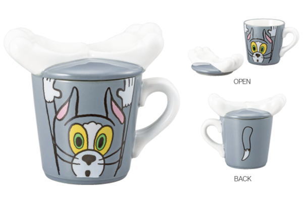 【トムとジェリー】【Tom and Jerry】フタ付きマグカップ【トム】【ワーナー】【アニメ】【カップ】【コップ】【食器】【食事】【キッチン】【雑貨】【グッズ】【かわいい】