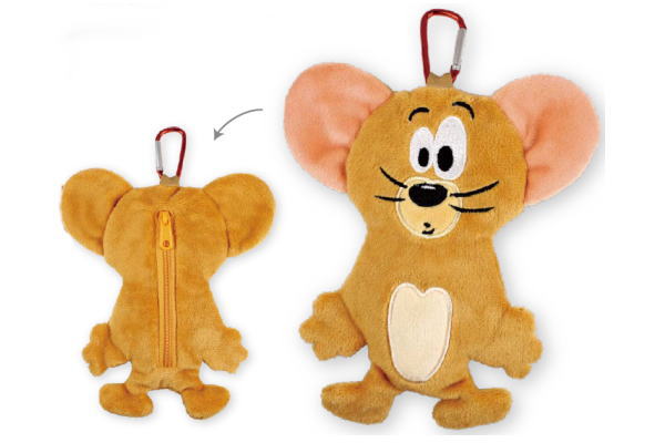 【送料無料】 トムとジェリー Tom and Jerry ダイカットフラットポーチジェリー ファニーアート トム ワーナー アニメ ポーチ ケース 小物入れ 収納 キーホルダー キーリング 雑貨 グッズ かわいい