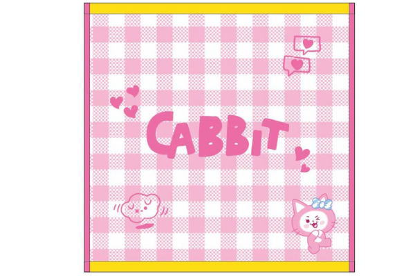 【LINE FRIENDS】【WDZY】【ヴィッジ】ミニタオル【チェック】【CABBIT】【キャビット】【ITZY】【イッチ】【ガールズグループ】【韓国】【コリア】【K-POP】【タオル】【たおる】【ハンドタオル】【ハンカチ】【雑貨】【グッズ】【かわいい】