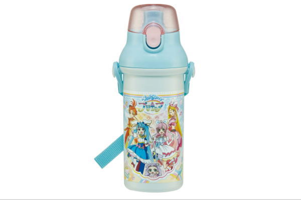 【プリキュア】抗菌食洗機対応直飲みプラワンタッチボトル【ひろがるスカイ】【女の子】【アニメ】【水筒】【すいとう】【マグ】【ボトル】【遠足】【アウトドア】【子供】【キッズ】【雑貨】【グッズ】【かわいい】