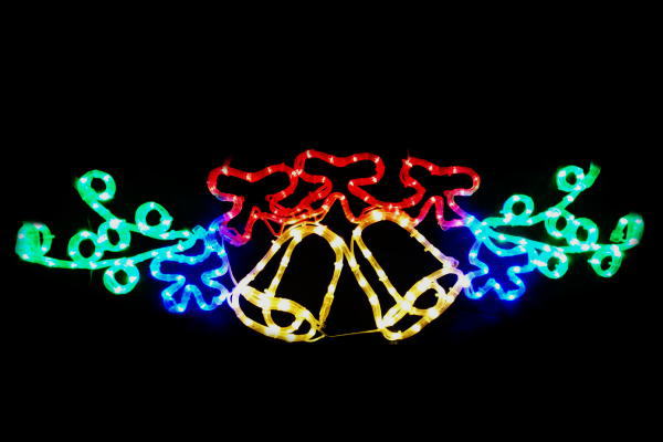 【LEDイルミネーション】リーフ　リボン　ベル　ガーランド【クリスマス】【LED】【イルミネーション】【電飾】【Xmas】【庭】【ガーデン】【葉っぱ】【ガーデニング】【結婚式】【ウェディング】【お祝い】【式場】