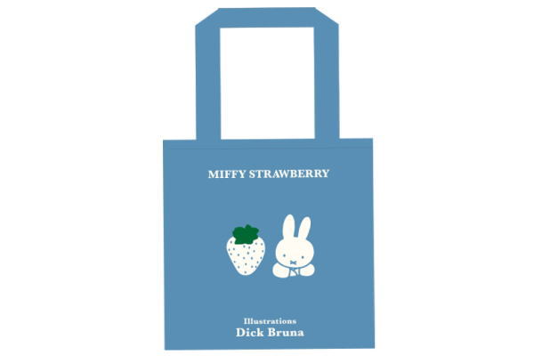 【送料無料】【miffy】【ミッフィー】コットントートバッグ【ブルー】【青】【ストロベリー】【ウサギ】【ディック・ブルーナ】【絵本】【アニメ】【かばん】【カバン】【鞄】【バッグ】【トート】【収納】【アウトドア】【雑貨】【グッズ】【かわいい】