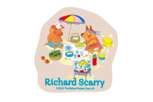 【送料無料】　リチャード・スキャリー　キャラクターステッカービーチ　動物　アニマル　絵本　ステッ..