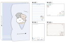 【日本製】【オリジナル】ダイカットカバー付きメモ【アイス】【YURUWAN】【犬】【動物】【アニマル】【メモ帳】【文房具】【学校】【勉強】【雑貨】【グッズ】【かわいい】(3)
