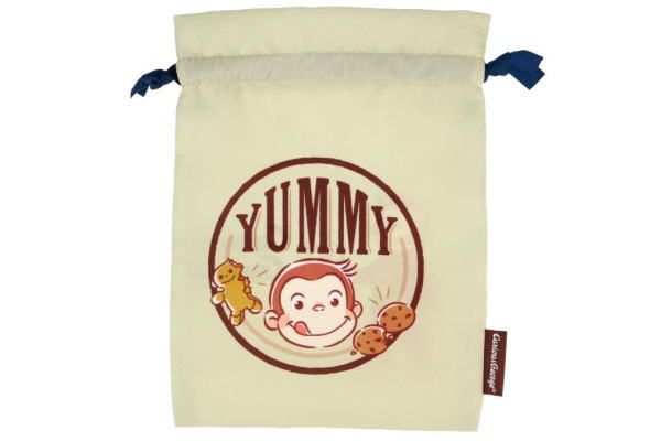【送料無料】【おさるのジョージ】巾着【クッキー】【ジョージ】【ひとまねこざる】【Curious George】【絵本】【アニメ】【キャラクター】【ケース】【ポーチ】【小物入れ】【袋】【きんちゃく】【収納】【雑貨】【グッズ】【かわいい】