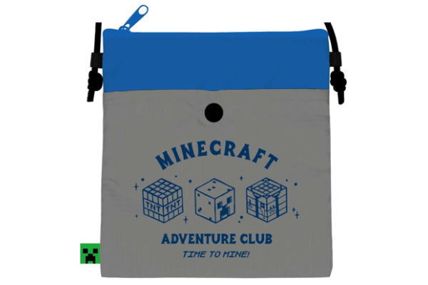 【Minecraft】【マインクラフト】サコッシュ【グレー】【クリーパー】【マイクラ】【ブロック】【ゲーム】【ケース】【ポーチ】【ポシェット】【小物入れ】【収納】【斜め掛け】【ショルダー】…