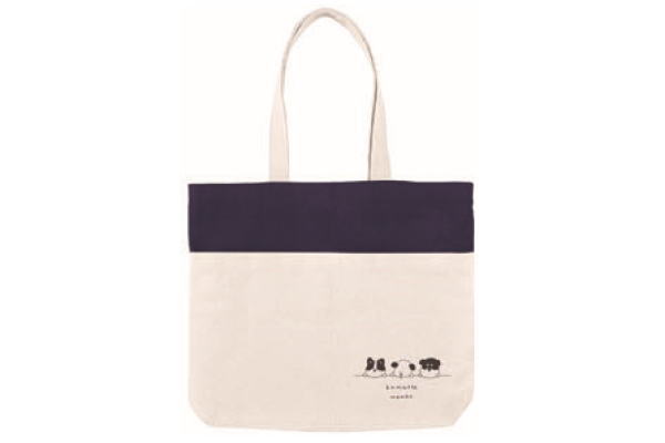 【送料無料】【オリジナル】ポケット付きトートバッグ【カマッテワンコ】【犬】【わんこ】【動物】【ア..