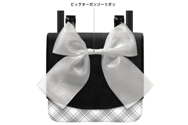 【送料無料】【オリジナル】ショルダーひも付きどこでもポッケ【ホワイト×ブラック】【黒×白】【リボン】【ポーチ】【ケース】【ポシェット】【小物入れ】【ショルダーバッグ】【マスク入れ】【子供】【キッズ】【雑貨】【グッズ】【かわいい】