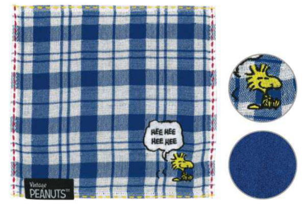 【送料無料】【スヌーピー】【SNOOPY】チェックガーゼパイルミニタオル【ブルー】 【青】【ピーナッツ】【ウッドストック】【すぬーぴー】【アニメ】【キャラクター】【タオル】【たおる】【ハンドタオル】【ハンカチ】【雑貨】【グッズ】【かわいい】
