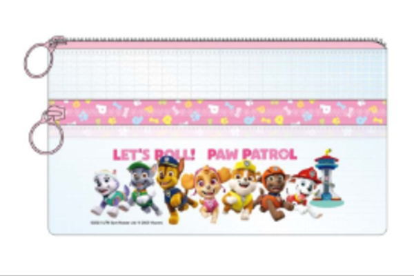 【パウ・パトロール】【PAW Patrol】クリアダブルファスナーポーチ【ピンク】【パウパト】【パウ・パトロール ザ・ムービー】【アニメ】【映画】【ポーチ】【ケース】【ペン入れ】【筆箱】【収納】 【文房具】【学校】【勉強】【雑貨】【グッズ】【かわいい】