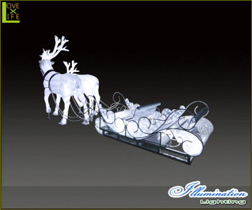 【イルミネーション】LED クリスタルグロー トナカイソリ【トナカイ】【3D】【大型用品】【クリスマス】【イルミネーション】【電飾】【装飾】【飾り】【パーティ】【イベント】【光】【LED】【モチーフ】【かわいい】今年もかわいいイルミネーションで飾り付け