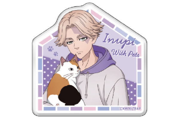 日本製　東京リベンジャーズ　アクリルクリップwithペット　乾青宗　いぬいせいしゅう　イヌピー　東リベ　漫画　アニメ　映画　クリップ　留め　留め具のサムネイル
