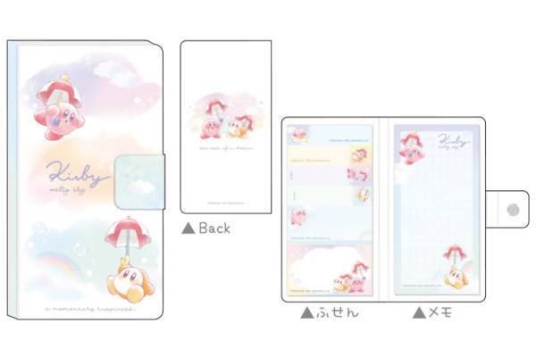 【送料無料】【星のカービィ】スマホカバーふせんメモ【MELTY SKY】【カービィ】【ワドルディ】【パラ..