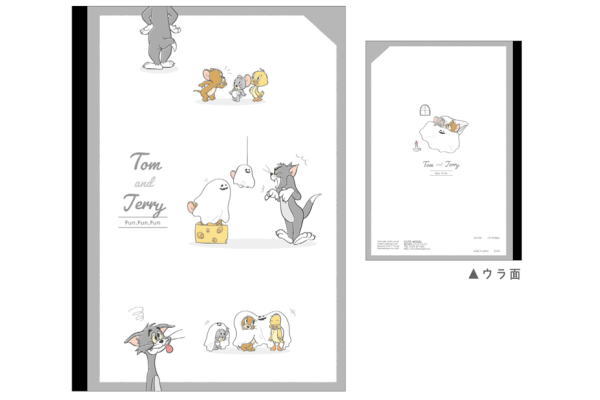 【日本製】【トムとジェリー】【Tom and Jerry】B5クロスノート【CUTE TRICK】【トム】【ジェリー】【タフィー】【ワーナー】【アニメ】【ノート】【文房具】