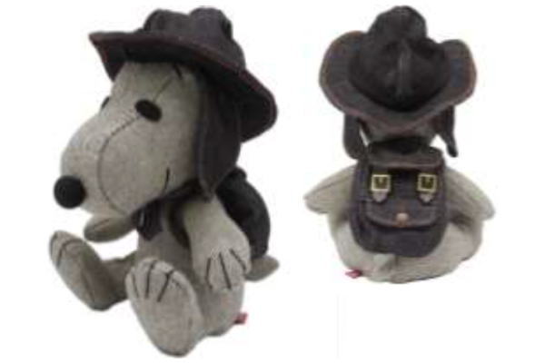 【送料無料】　スヌーピー×EDWIN　ぬいぐるみS　ビーグル・スカウト　SNOOPY　ピーナッツ　ウッドストック　すぬーぴー　コラボ　デニム　人形　ドール　マスコット　おもちゃ　インテリア　雑貨　グッズ　かわいい