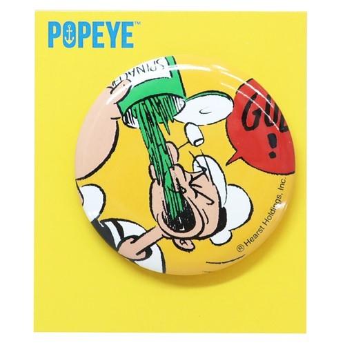 【日本製】　ポパイ　POPEYE　缶バッジパワーアップ　カートゥーン　アメリカ　アニメ　漫画　映画　缶..
