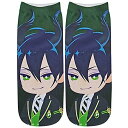 ディズニーキャラクター 転写プリントレディースソックス マレウス ツイステッドワンダーランド アニメ 映画 くつした くつ下 靴下 ファッション レディース 女...