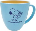 【日本製】【スヌーピー】【SNOOPY】マグカップ【L】【ブルー】【青】【スヌーピーとテディベア】【ピーナッツ】【ウッドストック】【すぬーぴー】【コップ】【カップ】【食器】【食事】【キッチン】【雑貨】【グッズ】【かわいい】