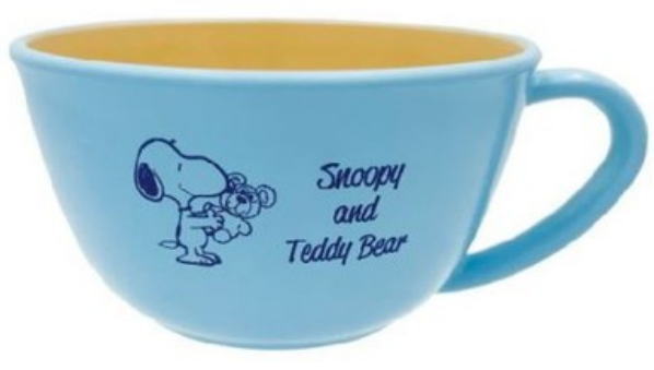 【日本製】【スヌーピー】【SNOOPY】スープカップ【ブルー】【青】【スヌーピーとテディベア】【ピーナ..