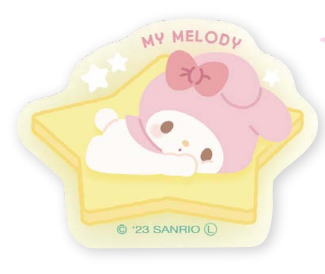 【サンリオキャラクターズ】蓄光アクリルステッカー【マイメロディ】【マイメロ】【まいめろ】【ステッカー】【シール】【光る】【文房具】【雑貨】【グッズ】【かわいい】
