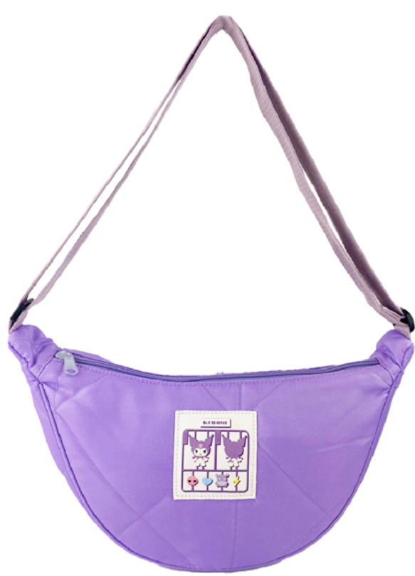 【サンリオキャラクターズ】キルティングラウンドショルダーバッグ【クロミ】【くろみ】【バッグ】【カバン】【かばん】【鞄】【ショルダーバッグ】【斜め掛け】【子供】【キッズ】【雑貨】【グッズ】【かわいい】