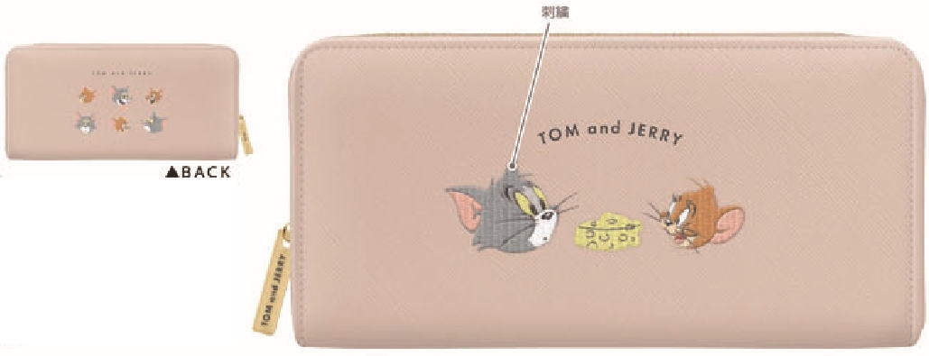 【送料無料】【トムとジェリー】【Tom and Jerry】長財布【ベージュ】【茶】【トム】【ジェリー】【ワーナー】【アニメ】【サイフ】【さいふ】【ウォレット】【子供】【キッズ】【雑貨】【グッズ】【かわいい】