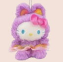 サンリオキャラクターズ マスコットキーホルダーパープル 紫 グラデバニー ハローキティ キティちゃん キティ きてぃ キーホルダー キーリング チャーム 鍵 人形 ドール ぬいぐるみ 雑貨 グッズ かわいい|詳細画像