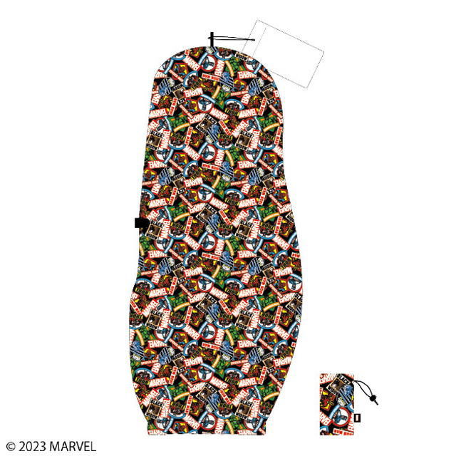 マーベルキャラクター トラベルカバーランダムワッペン マーベル MARVEL アメコミ ヒーローズ アニメ 映画 カバー ゴルフバッグ ゴルフ 旅行 収納 雑貨...