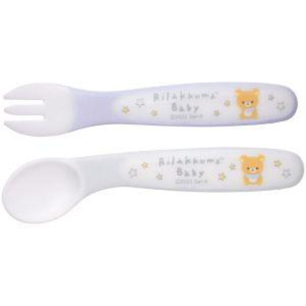 【送料無料】【リラックマ】ベビースプーンフォークセット【Rilakkuma Baby】【りらっくま】【サンエックス】【くま】【クマ】【ゆるキャラ】【スプーン】【フォーク】【離乳食】【食器】【食事】【子供】【キッズ】【赤ちゃん】【ベビー】【雑貨】【グッズ】【かわいい】