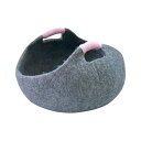 【ネパールフェルト雑貨】ナチュラルバスケット【M】【収納】【カゴ】【ペット用】【ハウス】【整理】【インテリア】【雑貨】【グッズ】【かわいい】