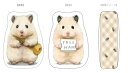 【助六の日常】もちもちクッション【もちもち助六】【ハムスター】【動物】【アニマル】【ライン】【スタンプ】【くっしょん】【インテリア】【雑貨】【グッズ】【かわいい...