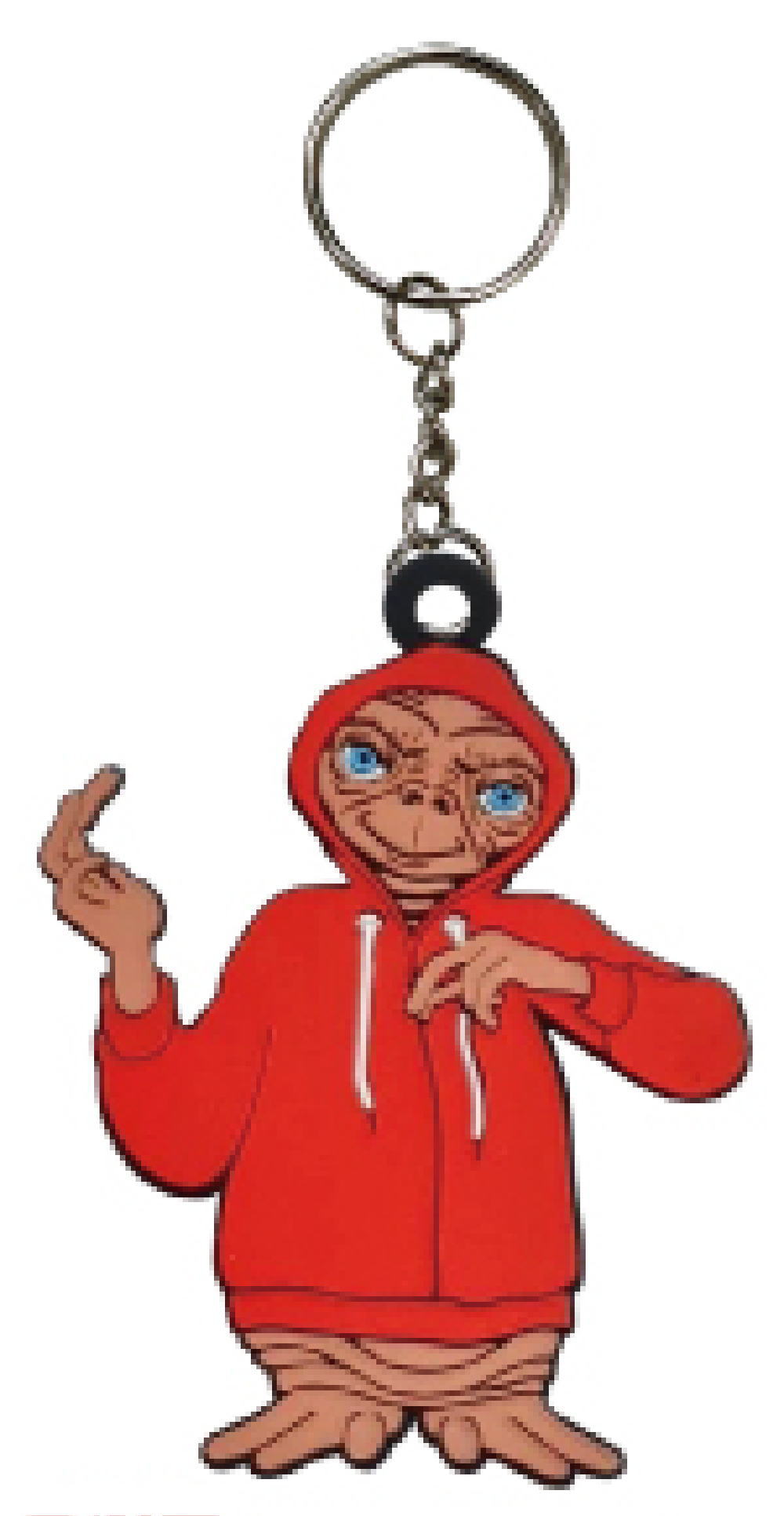 【送料無料】　　アメリカン雑貨　E.T.　キャラクターラバーキーチェーンRC079　映画　アメリカ　USA　アメキャラ　キーホルダー　キーリング　チャーム　鍵　雑貨　グッズ　かわいい