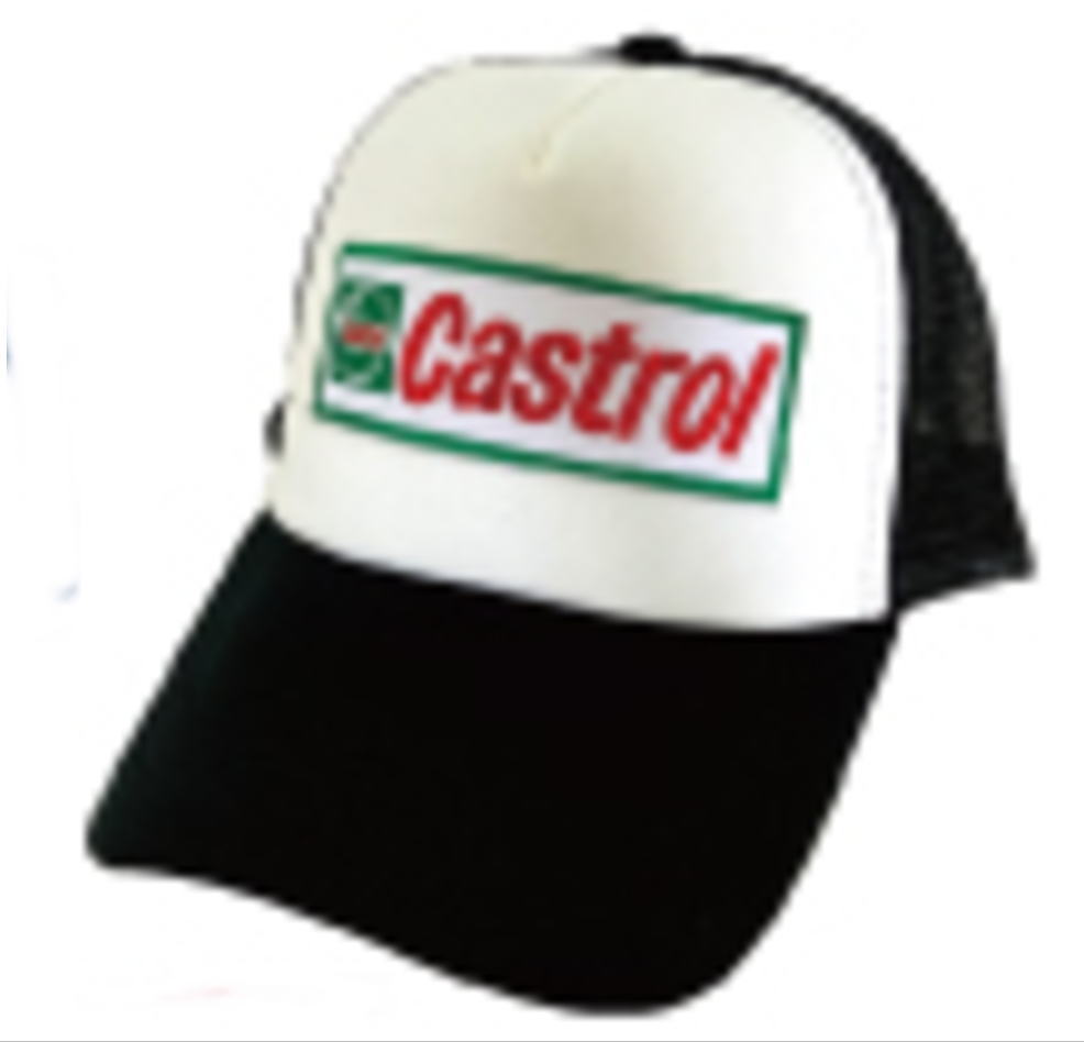 【送料無料】【アメリカン雑貨】メッシュキャップ【Castrol】【ブラック×ホワイト】【黒】【白】【アメリカ】【USA】【アメキャラ】【帽子】【ぼうし】【メッシュ】【キャップ】【ファッション】【男女兼用】【ユニセックス】【雑貨】【グッズ】【かわいい】