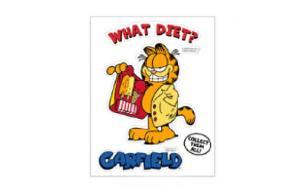 【送料無料】　アメリカン雑貨　ステッカーGF-00017-5　ガーフィールド　アニメ　アメリカ　USA　アメ..