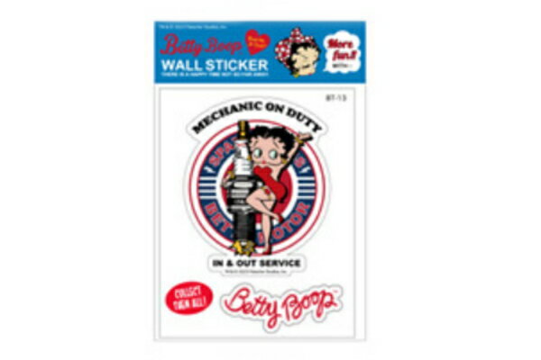 【送料無料】　アメリカン雑貨　BettyBoop　ベティ・ブープ　ステッカーBT-13　ベティちゃん　アメリカ..
