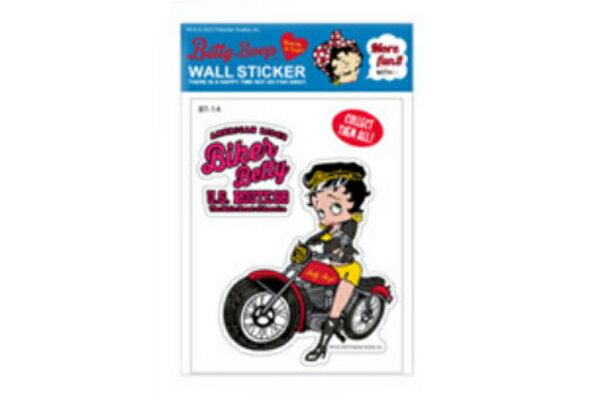 【送料無料】　アメリカン雑貨　BettyBoop　ベティ・ブープ　ステッカーBT-14　ベティちゃん　アメリカ..
