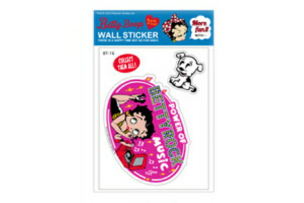 【送料無料】　アメリカン雑貨　BettyBoop　ベティ・ブープ　ステッカーBT-16　ベティちゃん　アメリカ..