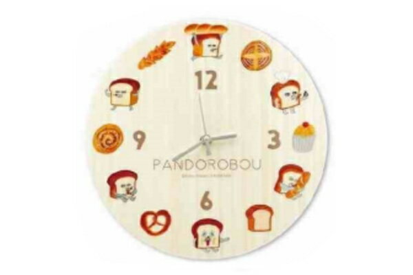 【パンどろぼう】アクリル壁掛け時計【絵本】【時計】【とけい】【ウォールクロック】【壁掛け】【インテリア】【雑貨】【グッズ】【かわいい】のサムネイル