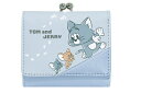 【トムとジェリー】【Tom and Jerry】3つ折り財布【アシアト】【ブルー】【青】【トム】【ジェリー】【ワーナー】【アニメ】【サイフ】【さいふ】【ウォレッ...