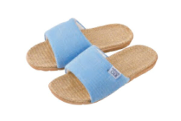 【送料無料】　オリジナル　リオ　スリッパM　ブルー　青　プレーン　ルームシューズ　履物　室内　部..