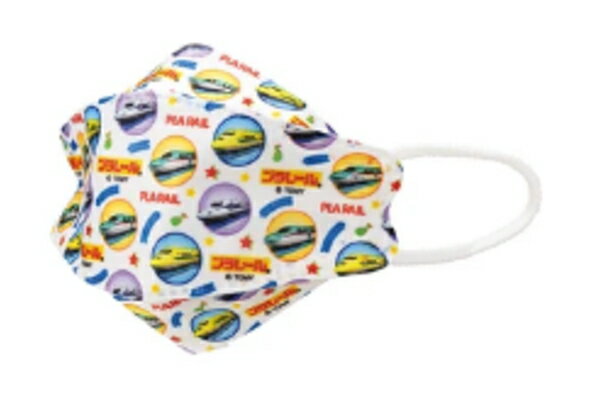 【送料無料】【タカラトミー】【プラレール】高機能立体子供マスク5枚入り【でんしゃ】【のりもの】【..