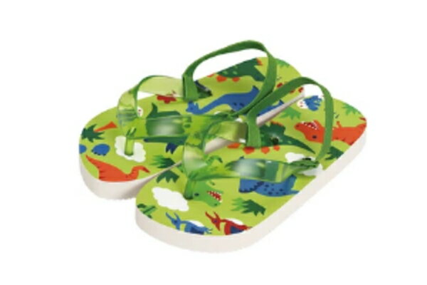 【オリジナル】キッズビーチサンダル【17cm】【DINOSAURS】【恐竜】【ダイナソー】【スリッパ】【海】【プール】【履物】【子供】【キッズ】【雑貨】【グッズ】【かわいい】