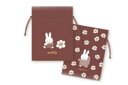 【miffy】【ミッフィー】【ストロベリーアンドチョコレートシリーズ】豆巾着【ブラウン】【茶】【ウサギ】【ディック・ブルーナ】【アニメ】【ポーチ】【ケース】【小物入れ】【袋】【収納】【子供】【キッズ】【雑貨】【グッズ】【かわいい】